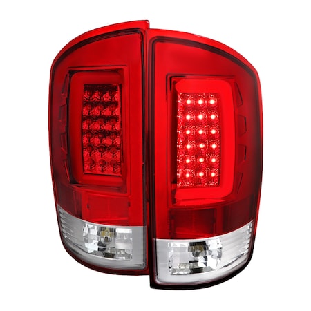 Spec-D Tuning 07-08 DODGE RAM LED TAIL LIGHTS WITH RED LENS, PK 2 LT-RAM07RLED-G2-TM